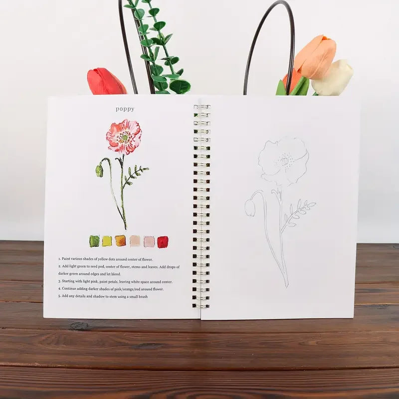 FloralPlay – Floral Watercolor Workbook