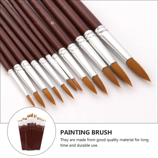 Bruscentra – 24Pcs Professional Watercolor Paint Brush Set