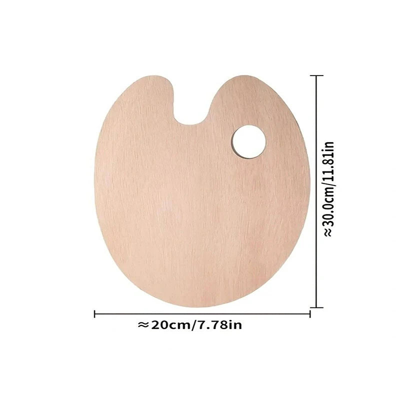Palettra – 3PC Wooden Watercolor and Acrylic Palette Set