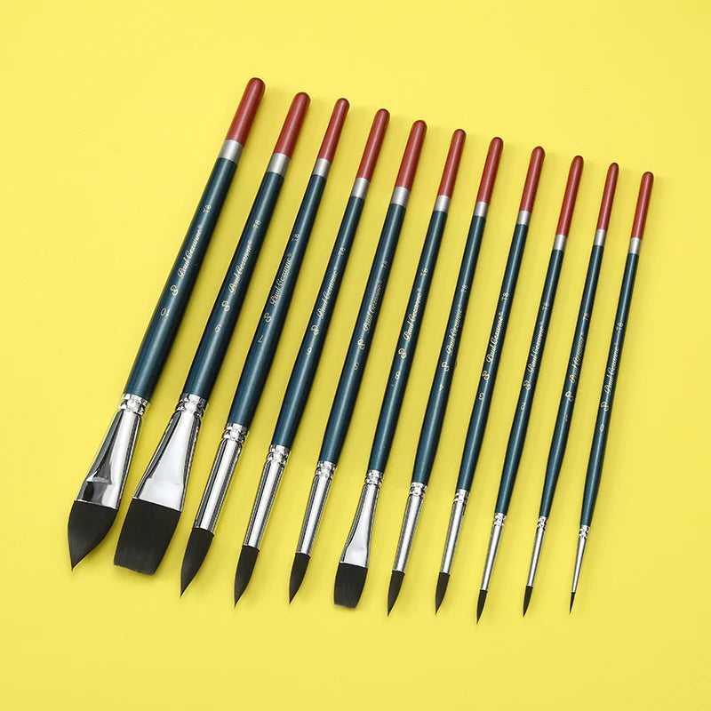 BrushMaster – Mixed Hair Art Brush Set for Beginners