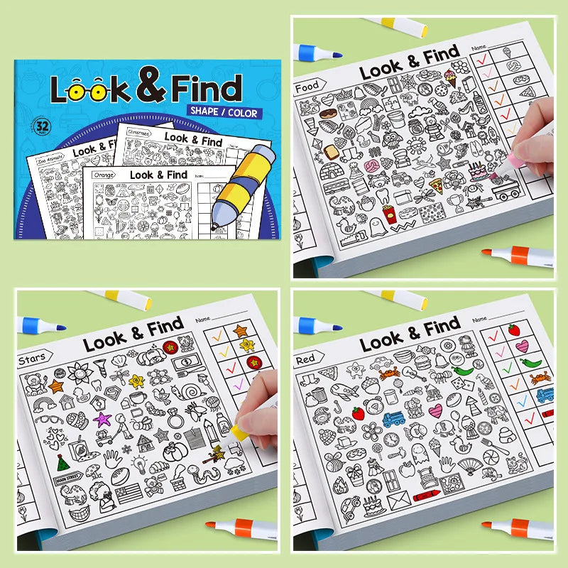 MindQuest – Children’s Search and Color Activity Book