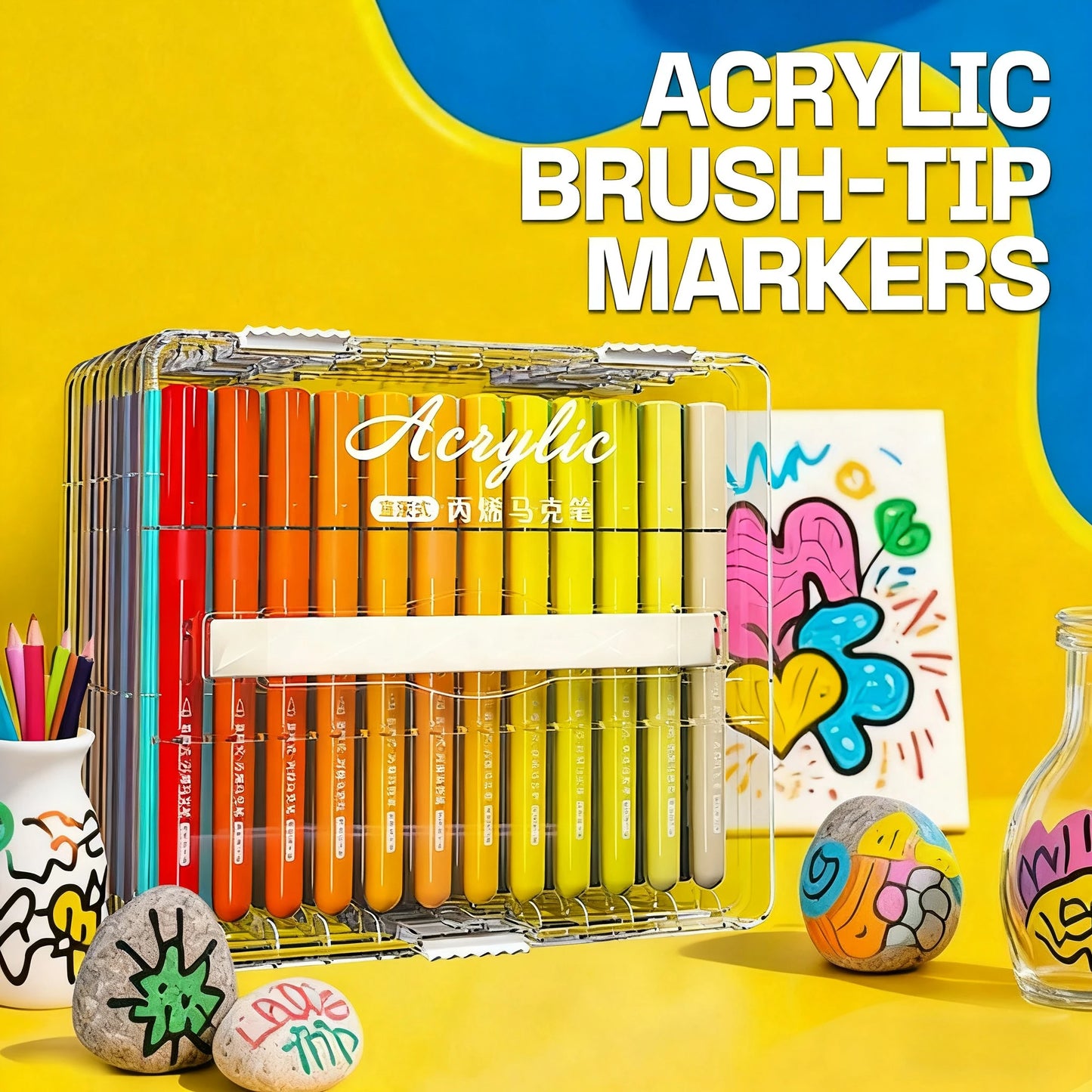 Colurique – 24 Color Acrylic Paint Marker Set