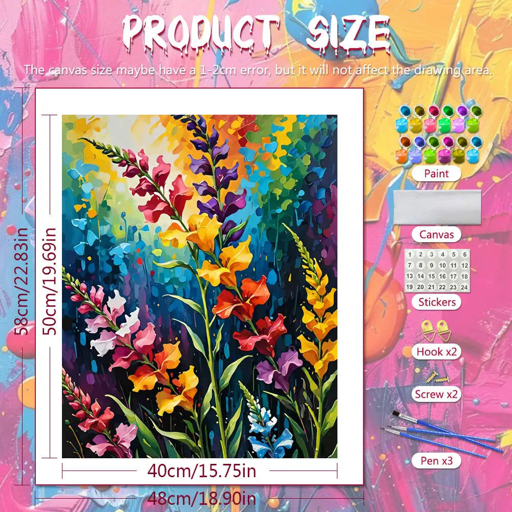 ArteLune – Floral Digital Paint by Number Kit