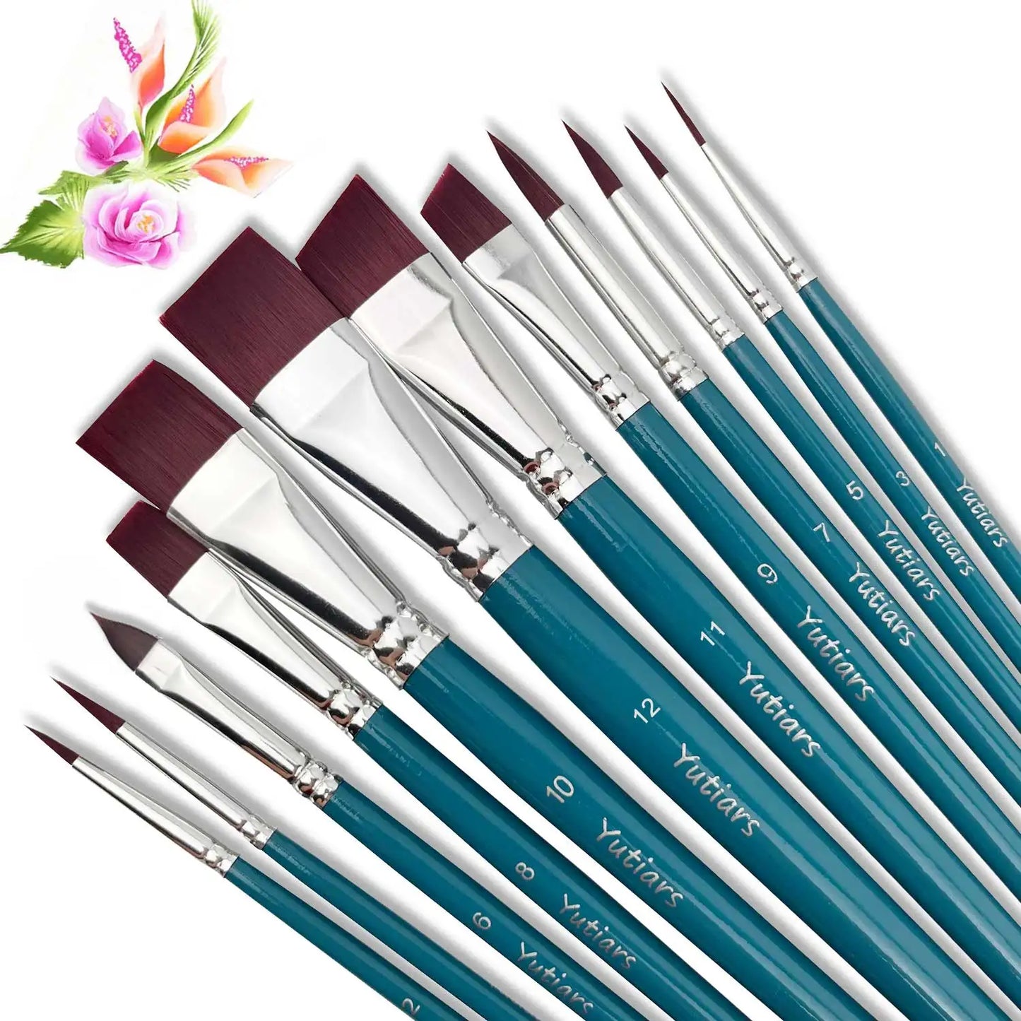 BrushVista – 21-Piece Professional Face Painting & Art Brush Set