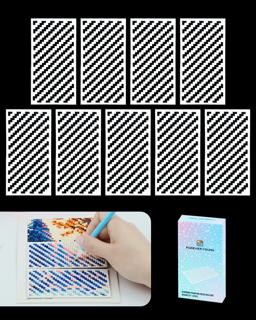 RhinAlign – 9-Piece Diamond Painting Ruler Set