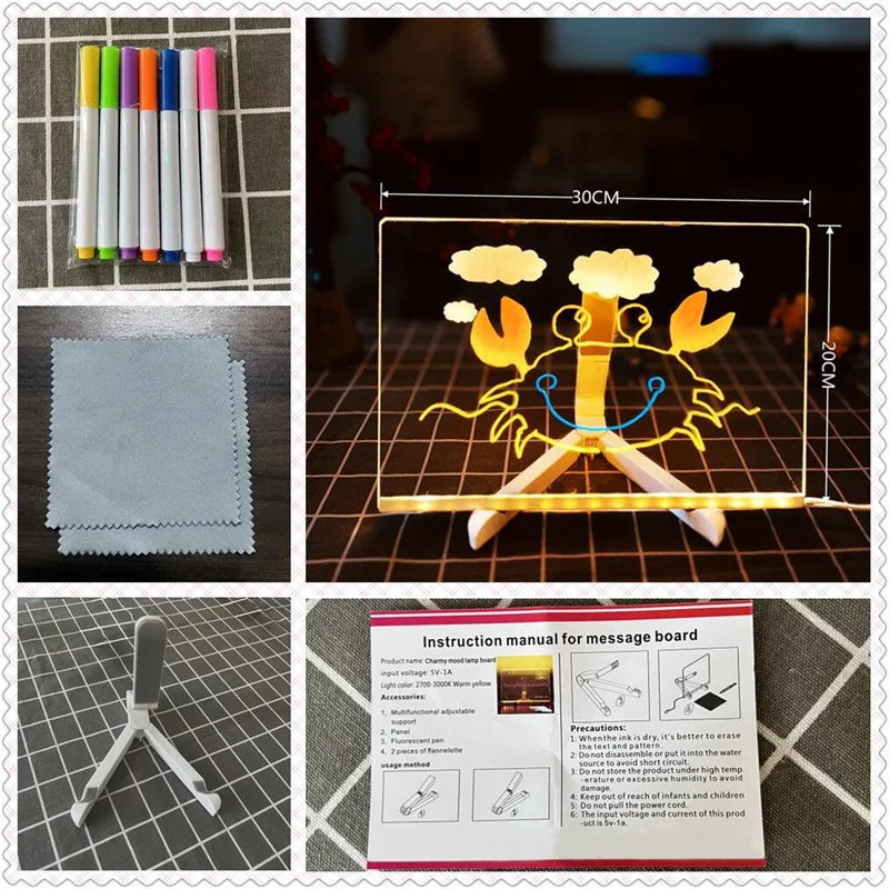 GlowPad – Luminous Acrylic Drawing Board
