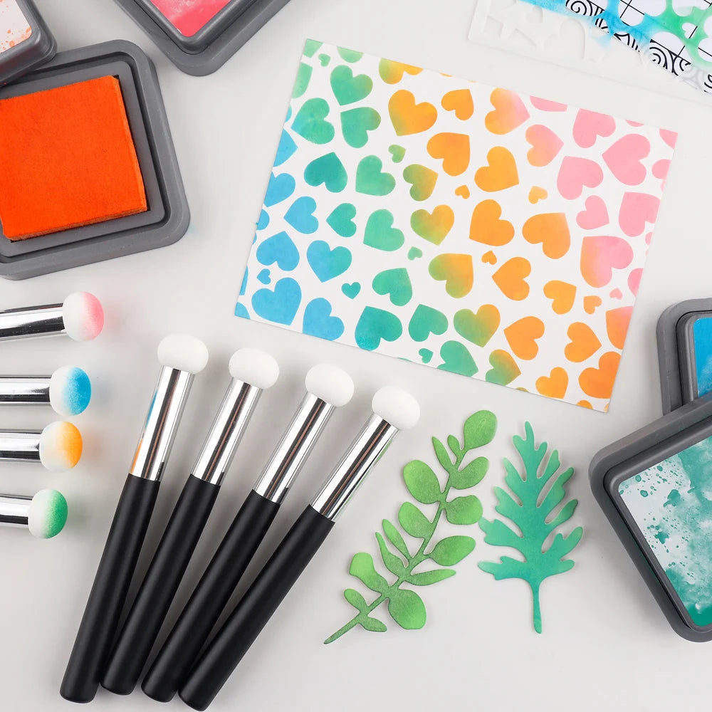 Inkpuff – 4Pcs Mini Paper Pouncers Set