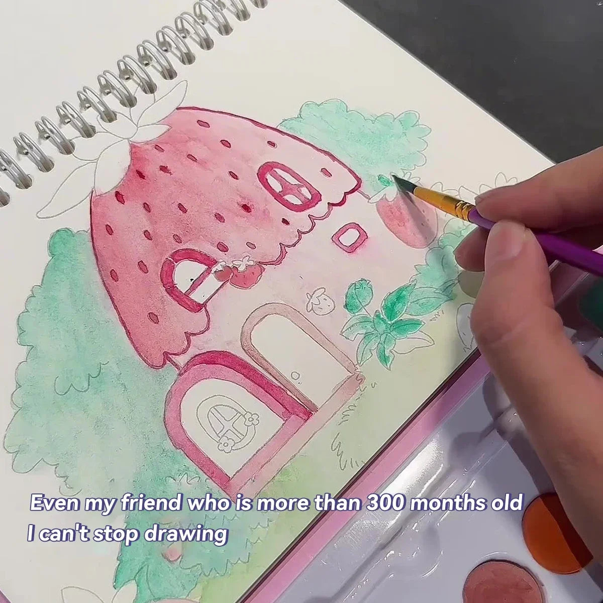 Coloreve – 8-Color Portable Watercolor Painting Book