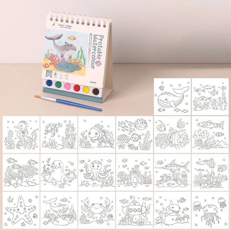 AquaMuse – Spiral Watercolor Painting Book