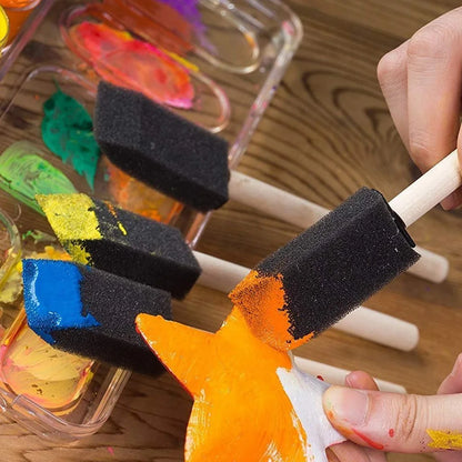 SpongeFlow – 50-Piece Foam Brush Set