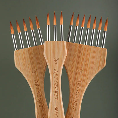 ArtAngle – Multi-Toothed Nylon & Wool Artist Brush Set