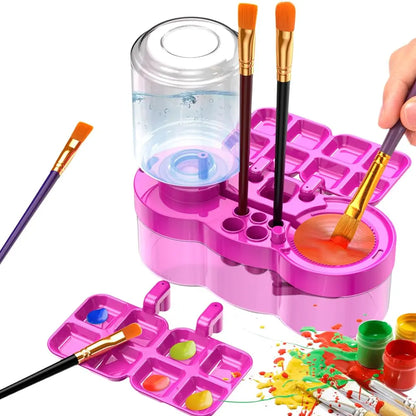 ArtSwirl – Quick-Dry Paint Brush Cleaner with Tray