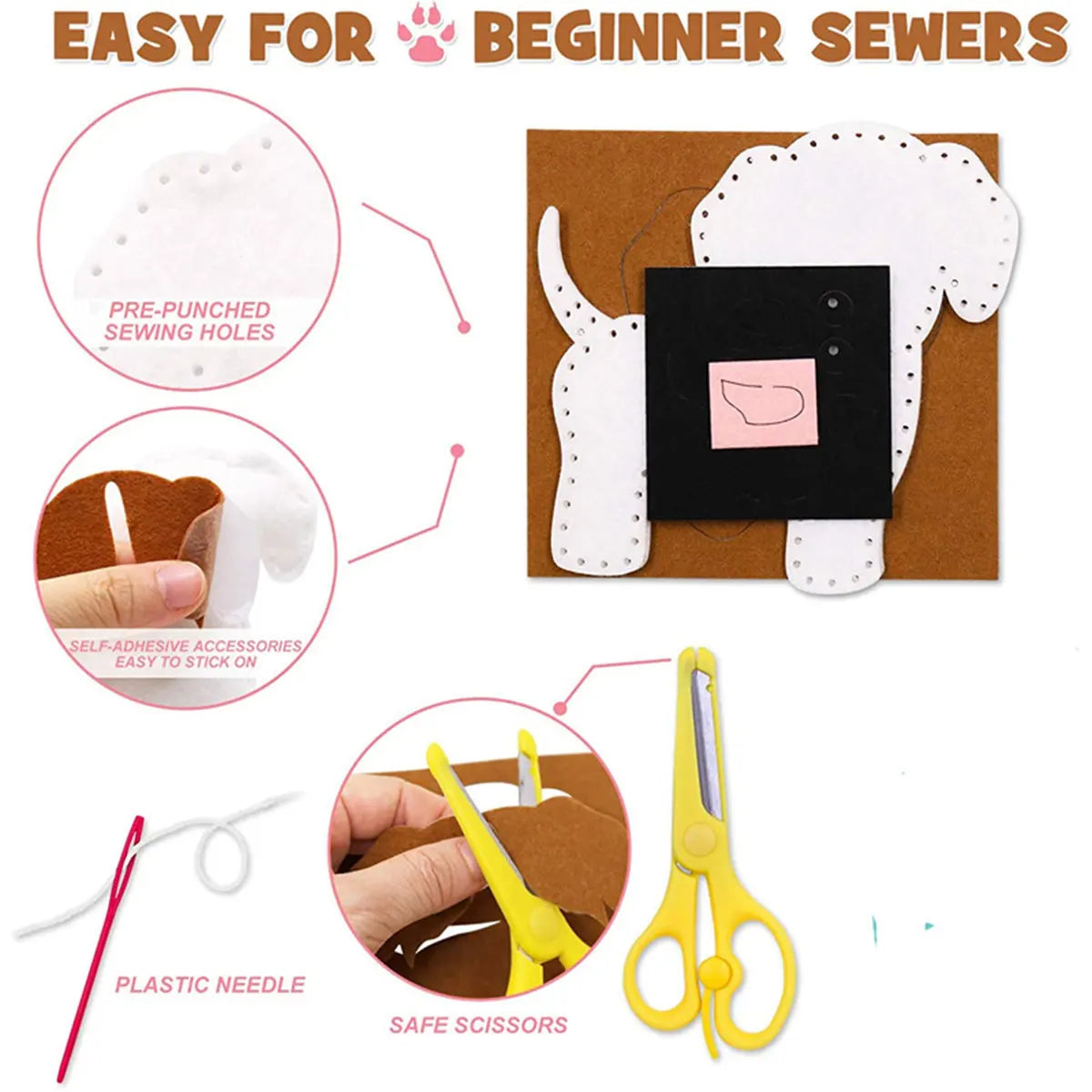 SewZoo – DIY Felt Animal Sewing Kit for Kids