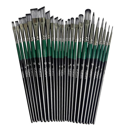 Paletteo – 24PCS Mixed Artist Paint Brush Set