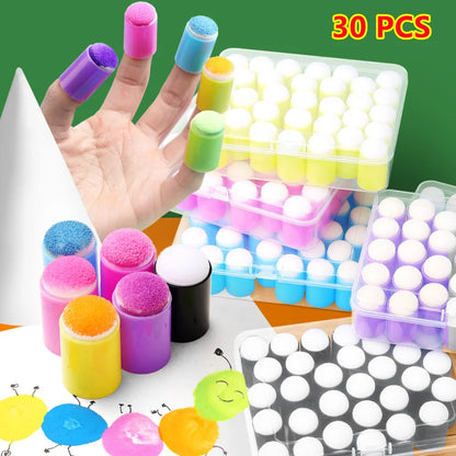 ColorDab – 30PCS Craft Finger Sponge Dauber Set