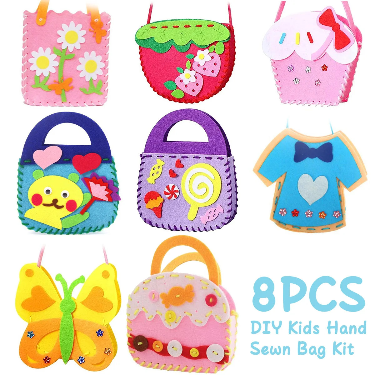 StitchFun – 8-Piece Kids DIY Felt Sewing Kit