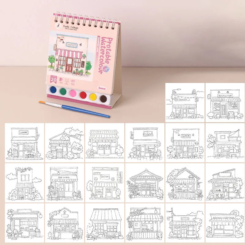 AquaMuse – Spiral Watercolor Painting Book