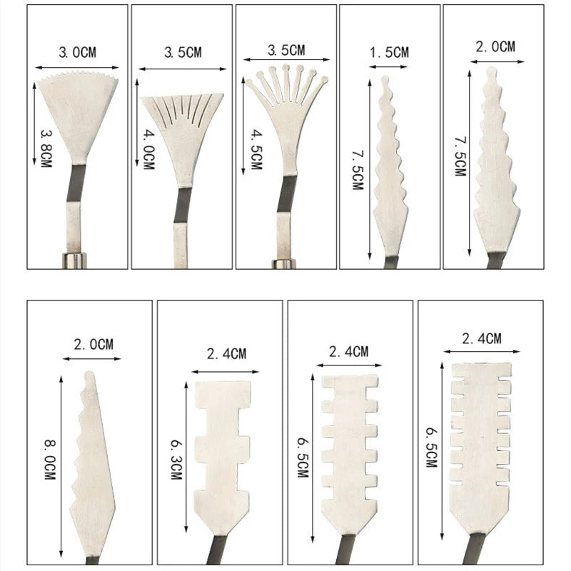 ColorCrafter – 9-Piece Palette & Texture Knife Set