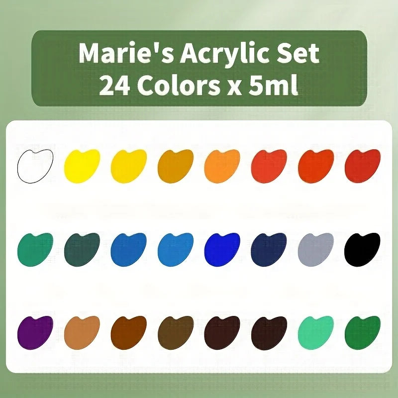Marie's ColorEase – Acrylic Paint Set with Brush