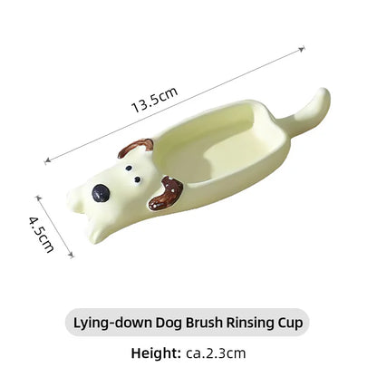 BrushBuddy – Cute Acrylic Brush Cleaning Holder