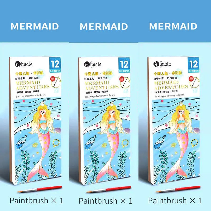 PastelPuff – Kawaii Watercolor Coloring Book Set