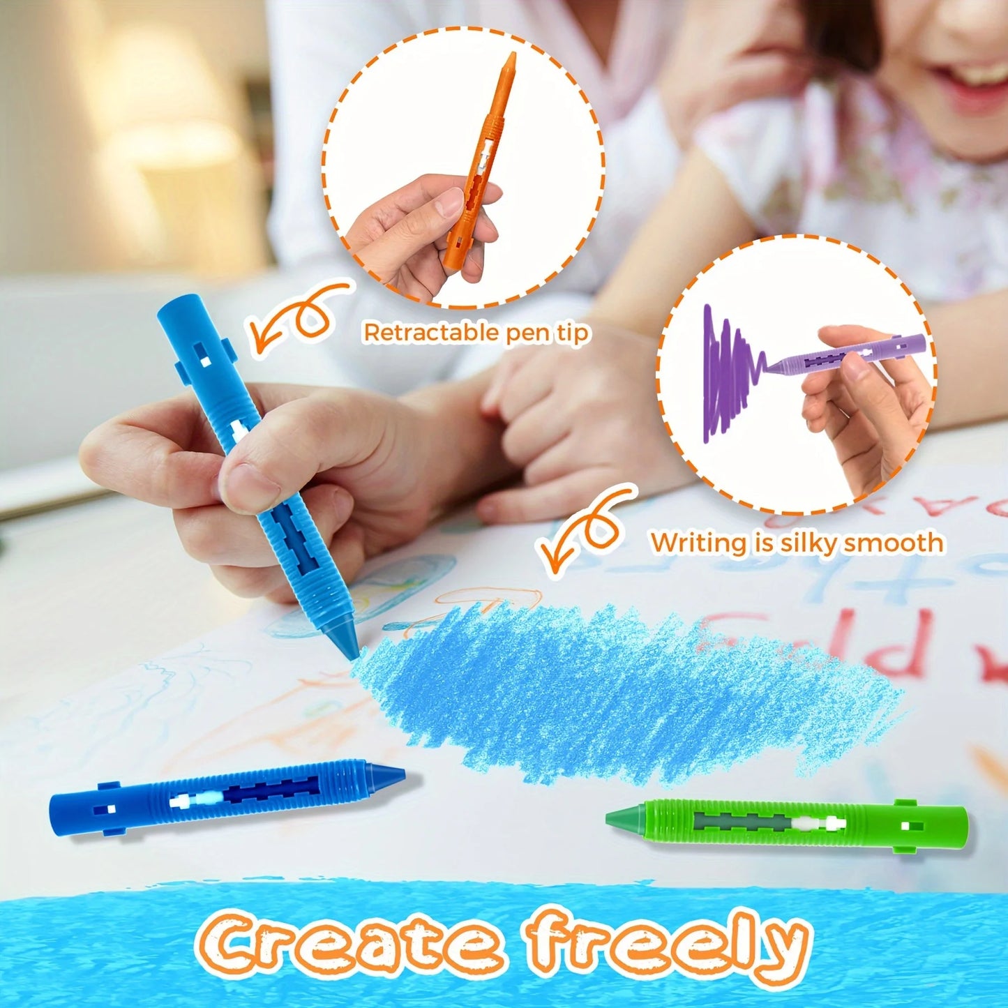 Splashora – Washable Bath Crayons Set