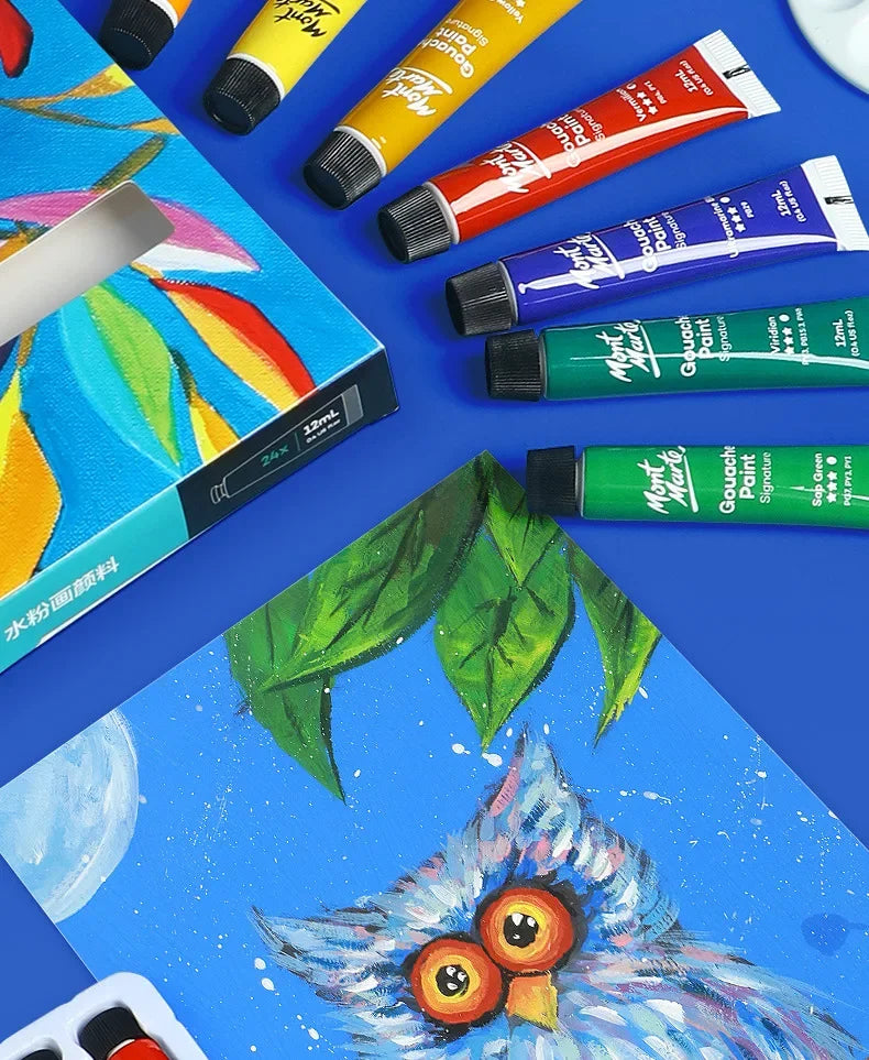 Gouache Paint 12 Color Set