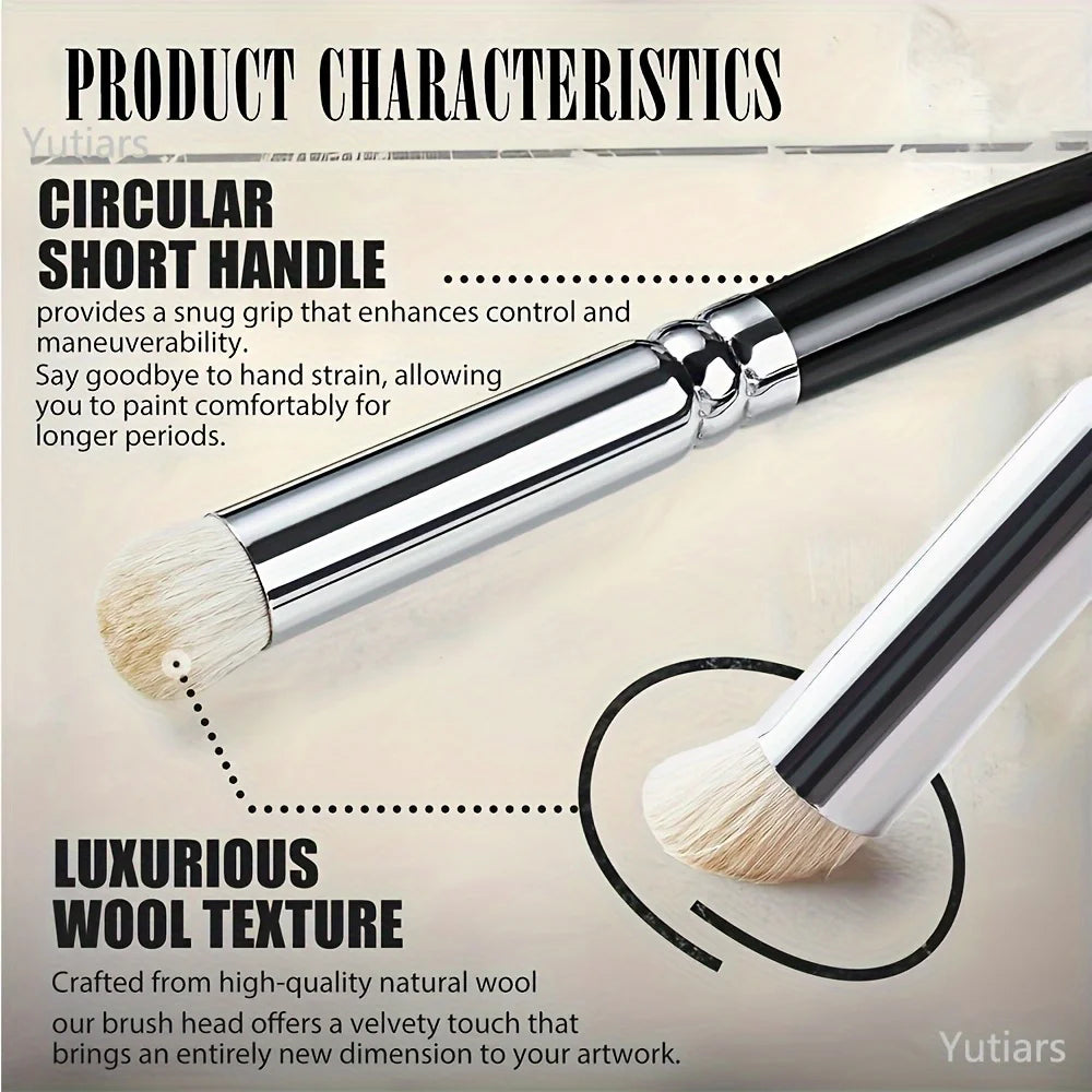 BrushVault – Round Head Dry Brush Set with Portable Bag