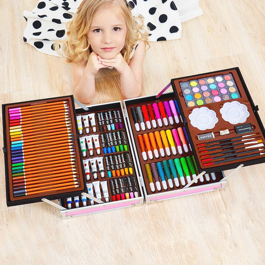 SketchBloom – 200-Piece Children’s Painting & Crayon Set