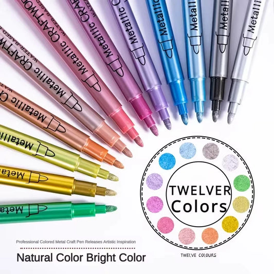 ShineInk – Metallic Marker Pen Set