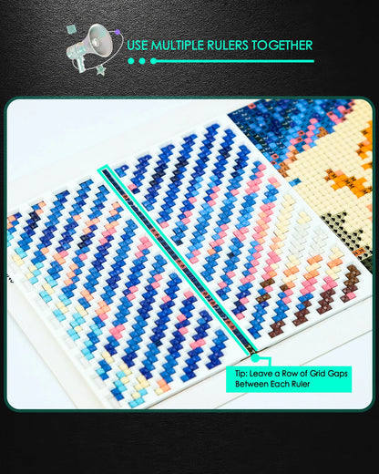 RhinAlign – 9-Piece Diamond Painting Ruler Set