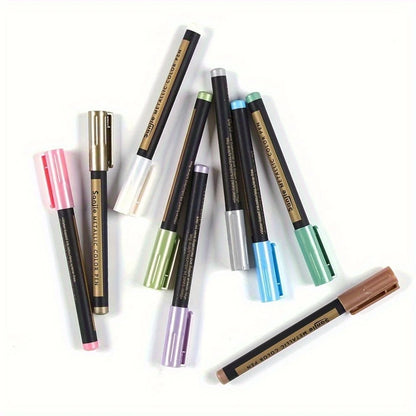 MetalShine – 10pcs Metallic Marker Pen Set