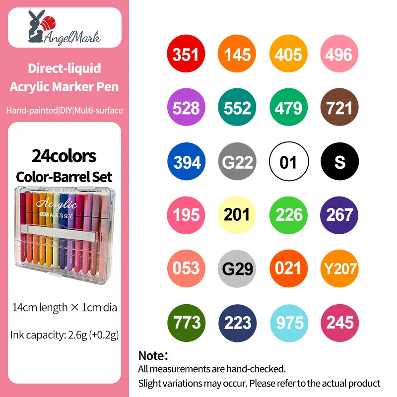 Colurique – 24 Color Acrylic Paint Marker Set