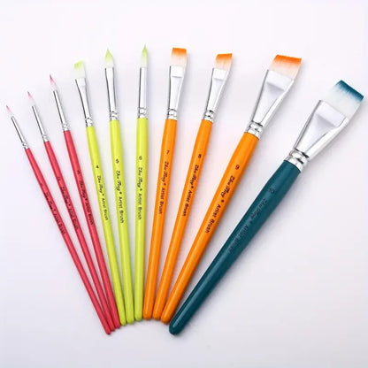 Auraline – 10 Piece Multicolor Watercolor Paint Brush Pen Set