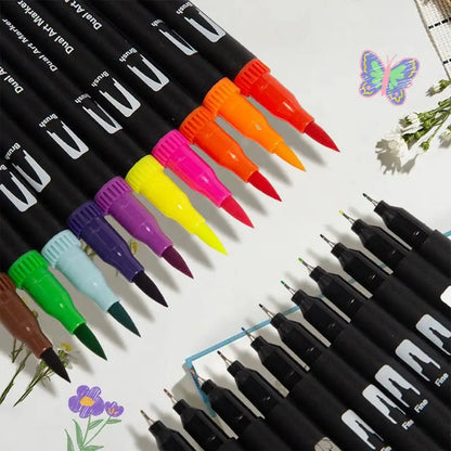 HueHaven – Color By Number Watercolor Art Set