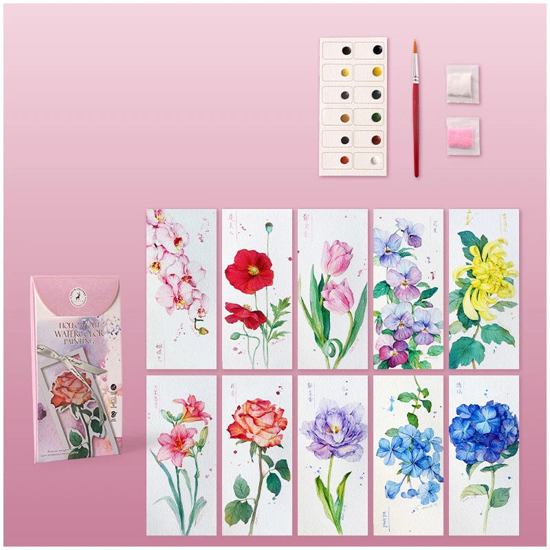 ColorRipple – DIY Watercolor Bookmark Set