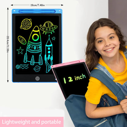 ScribbleGlow – 12-Inch LCD Writing & Drawing Tablet for Kids
