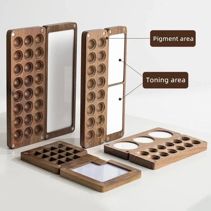 AquaCraft – Portable Wooden Watercolor Paint Box