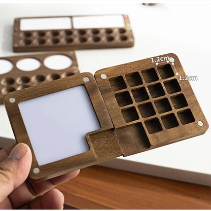 AquaCraft – Portable Wooden Watercolor Paint Box
