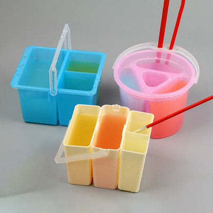 AquaWash – Watercolor Brush Cleaning Bucket