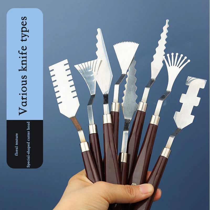 ColorCrafter – 9-Piece Palette & Texture Knife Set