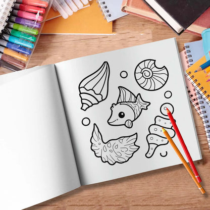 AquaVista – Sea World Coloring Book for Adults & Teens