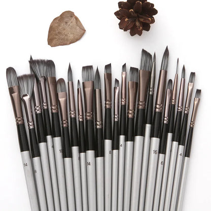 Acrylic Paint Brush Set 24pcs