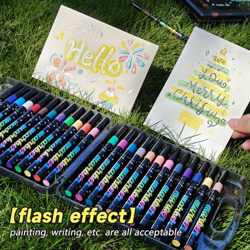 GleamHue – Glitter Art Marker Set
