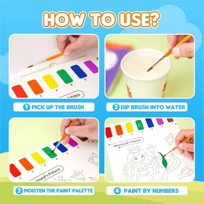 ColorCritters – Interactive Watercolor Painting Book for Toddlers