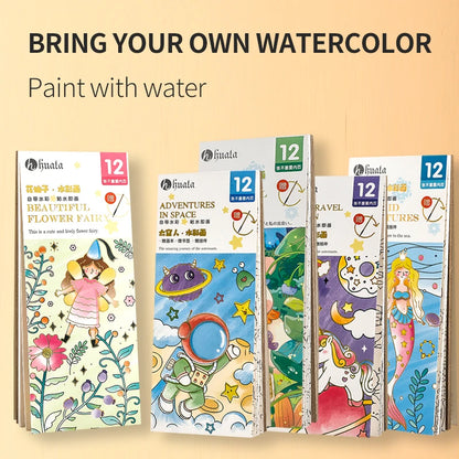 PastelPuff – Kawaii Watercolor Coloring Book Set