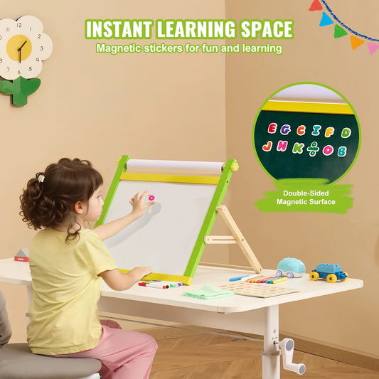 CreatiVista – 3-in-1 Magnetic Wooden Art Easel
