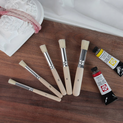 BrushCrest – 5-Piece Round Head Artist Brush Set