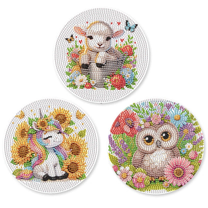 SparkPaws – 3-Piece Diamond Art Placemat Kit