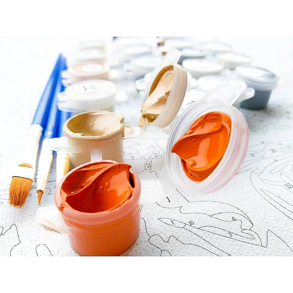 VistaHue – Alley Buildings Paint by Number Kit